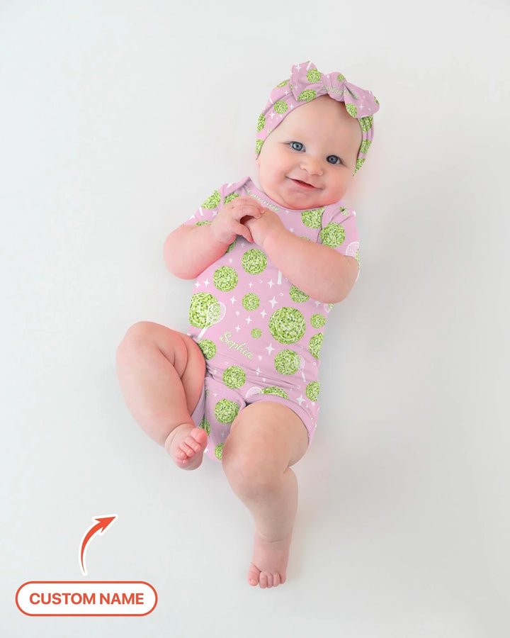 Tennis Disco Girl Party Matching Bamboo Bodysuit
