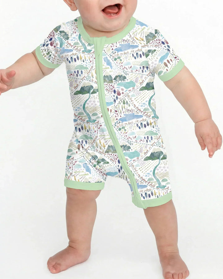 Whimsical Psalms 23 Map Bamboo Shorty Zippy