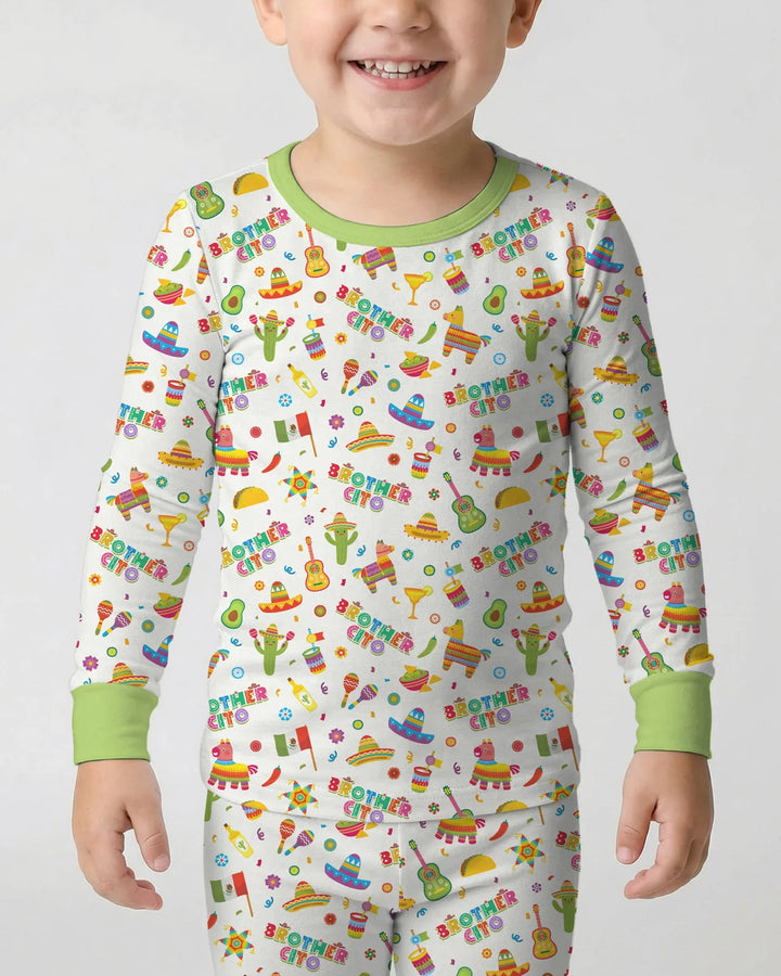 Cinco de Mayo Family Matching Bamboo Two Piece Long Sleeve Pajama Set