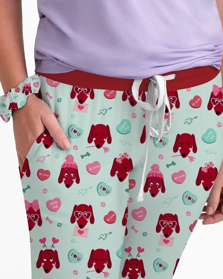 Dachshund Is My Valentine Bamboo Women Pajama Set