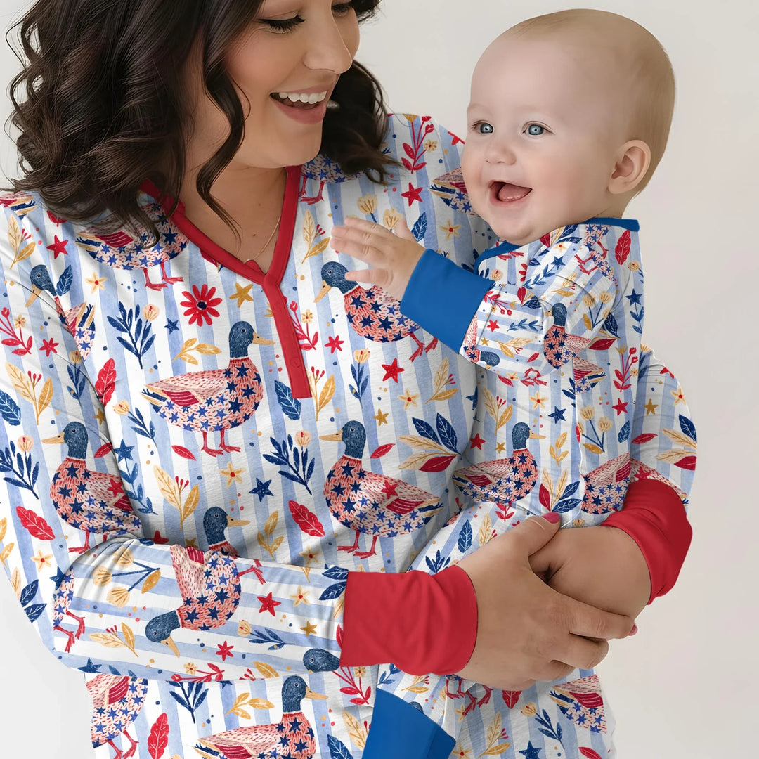 Patriotic Mallard Duck Bamboo Convertible Zippy