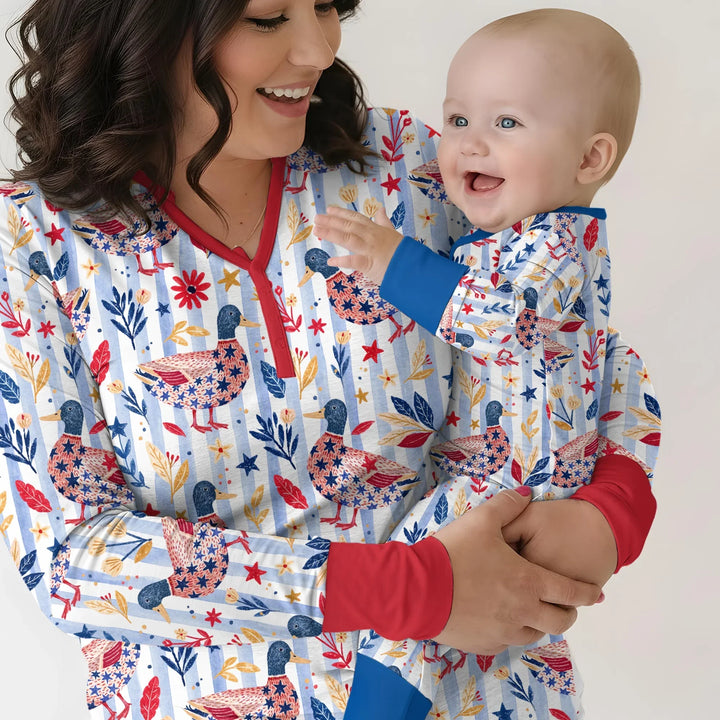 Patriotic Mallard Duck Bamboo Convertible Zippy