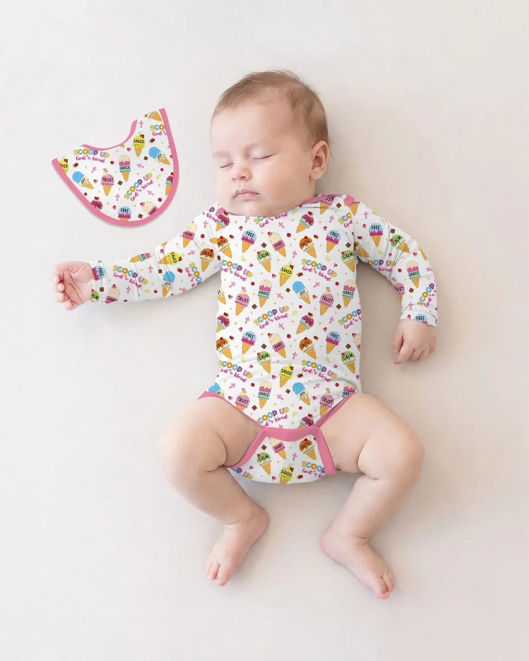 Ice Cream Summer Christian  Bamboo Bodysuit