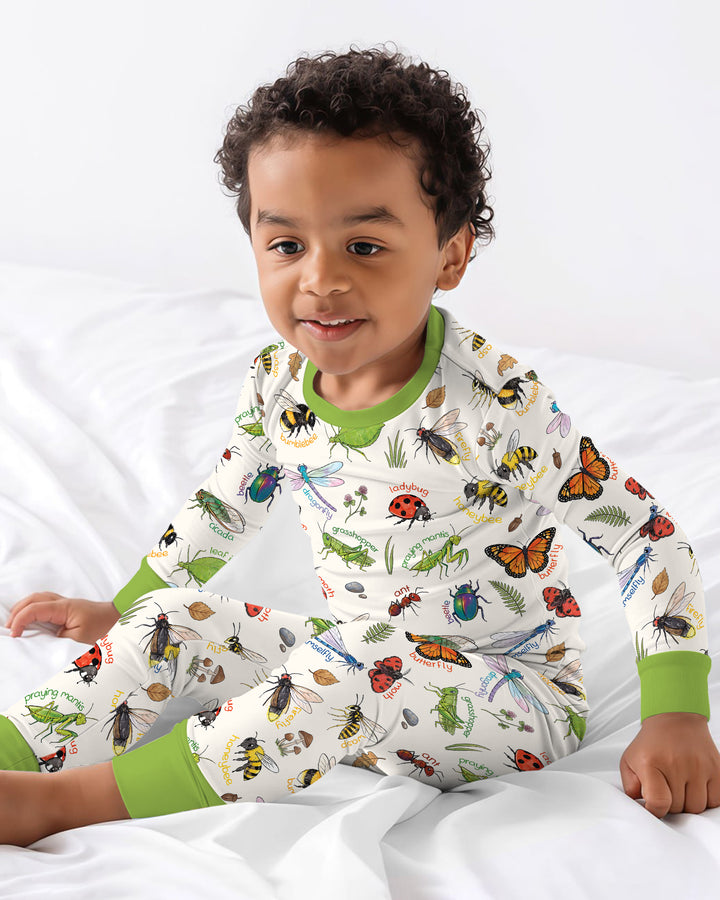 Template Bamboo Two Piece Long Sleeve Pyjamas Set