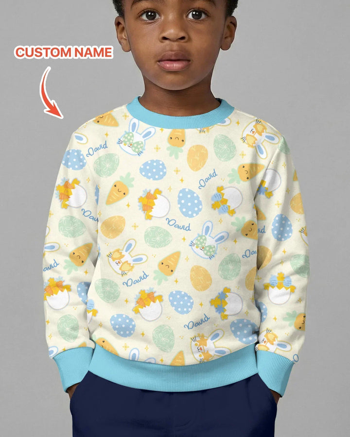 Retro Easter Bamboo Crewneck Sweatshirt