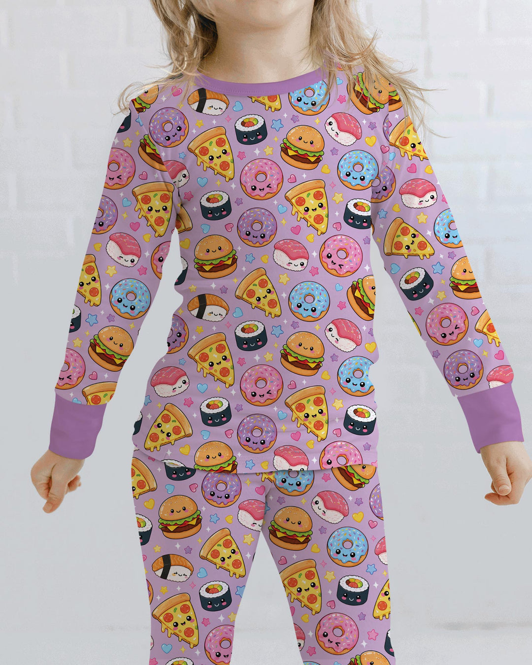 Template Bamboo Two Piece Long Sleeve Pyjamas Set