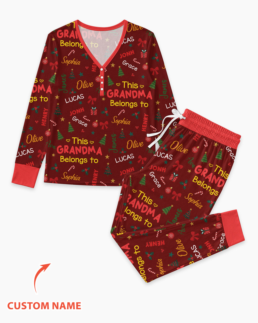 Loved By My Kids Bamboo Women Pajama Set
