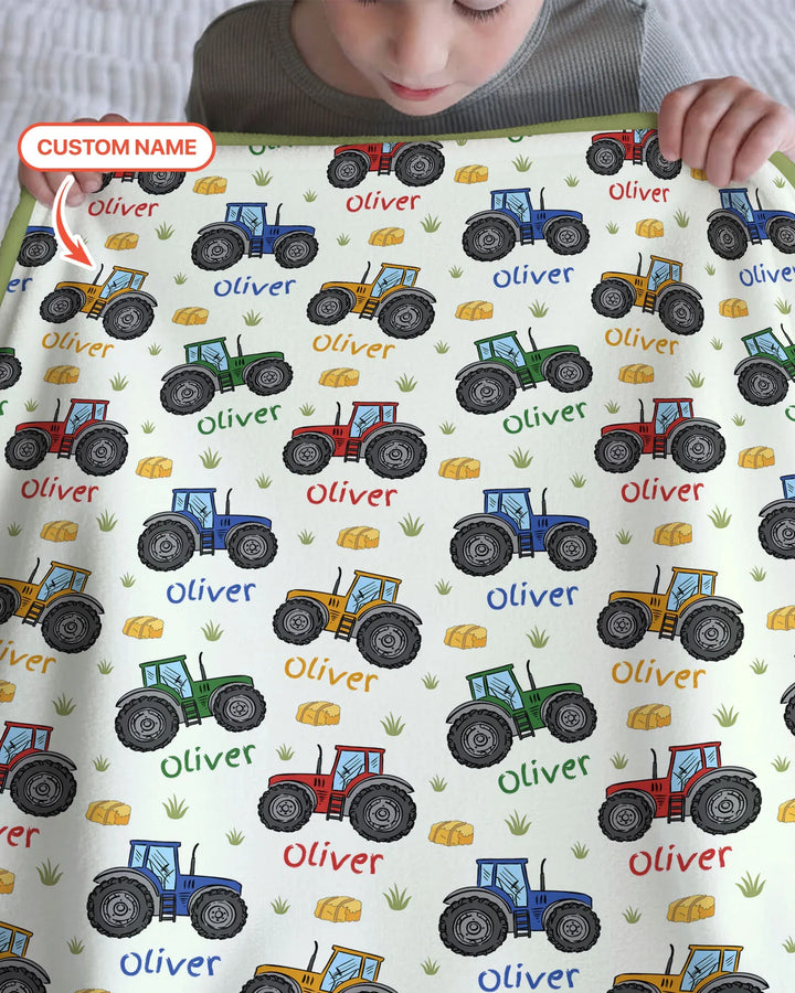 Custom Name A Little Dirt Never Hurt Bamboo Blanket