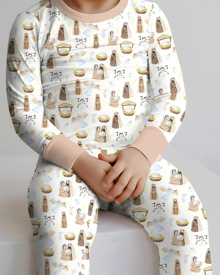 Holy Family Bamboo Two Piece Long Sleeve Pajama Set