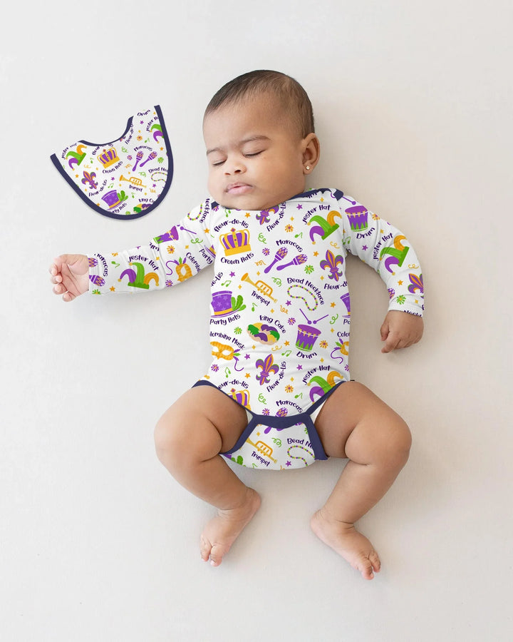 Mardi Gras Family Matching Bamboo Bodysuit