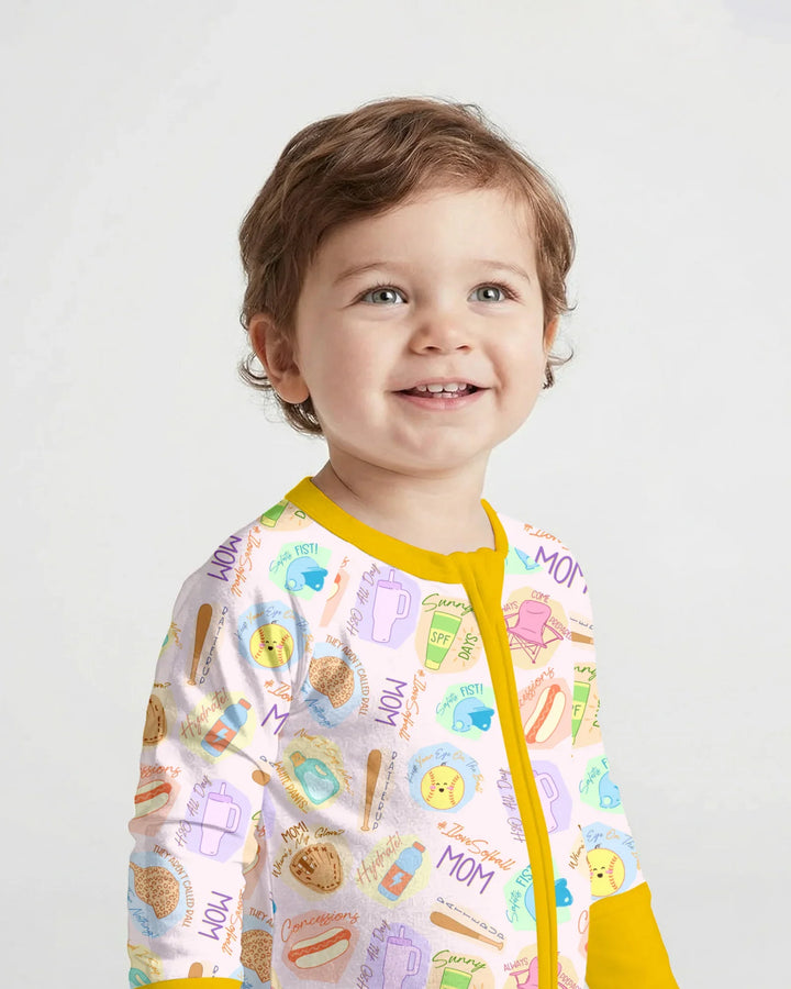 SoftBall Mom Saves The Days Bamboo Convertible Zippy
