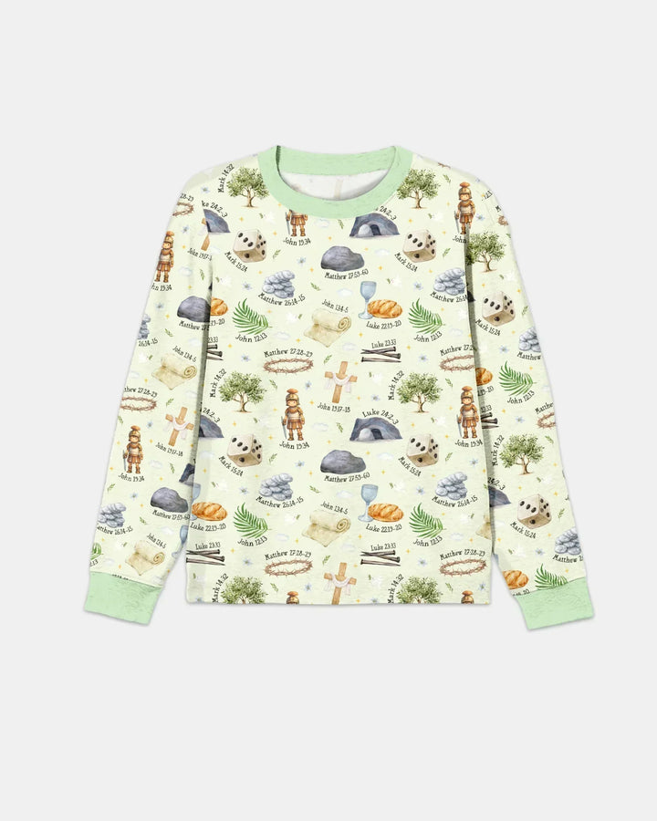 He Is Risen Family Matching Bamboo Men's Pajama Set