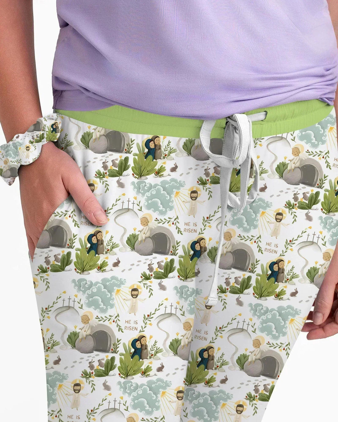 Matthew 28:1–8 He Is Risen Bamboo Women Pajama Set
