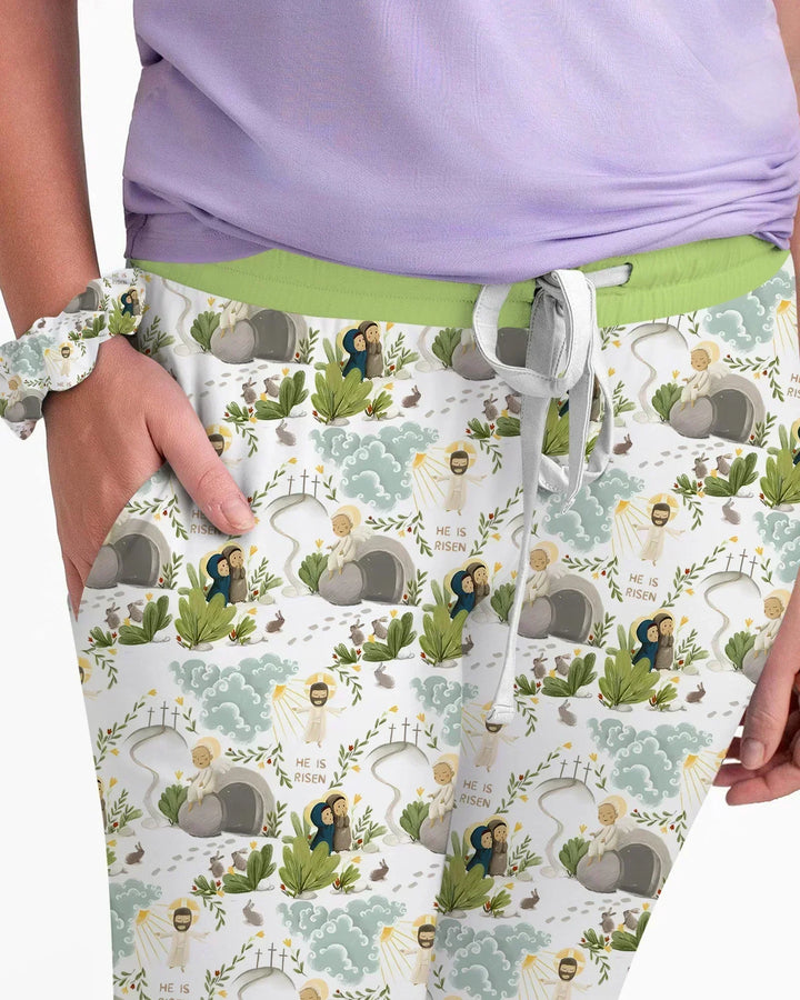 Matthew 28:1–8 He Is Risen Bamboo Women Pajama Set