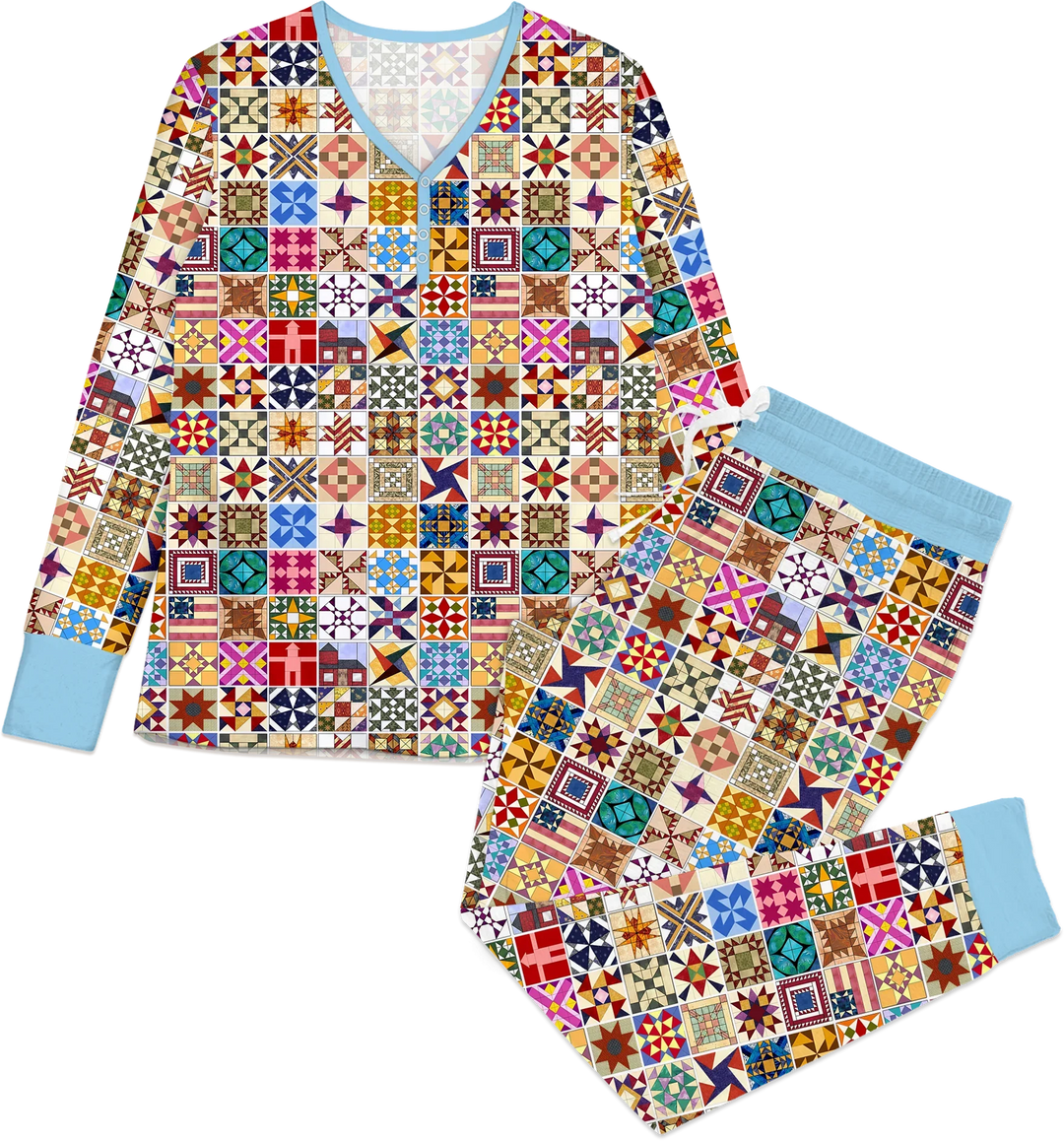 Heritage Quilt Bamboo Women Pajama Set