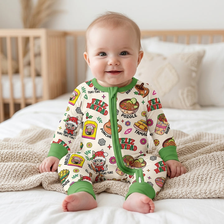 Mexican Christmas Feliz Navidad Bamboo Convertible Zippy