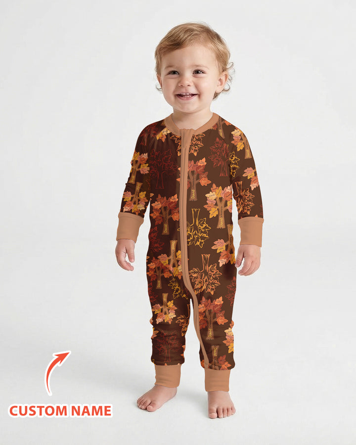Custom Thanksgiving Tree Bamboo Convertible Zippy