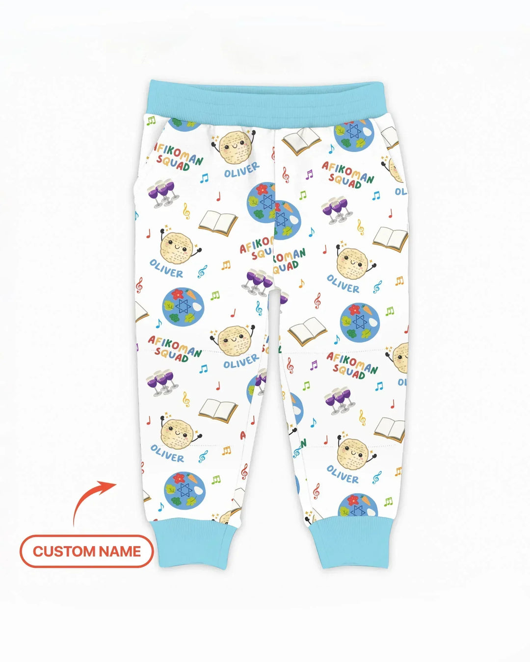 Custom Name Passover Afikoman Squad Bamboo Jogger