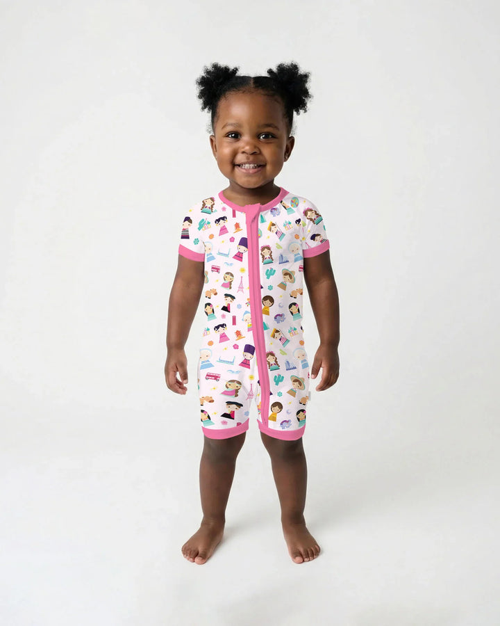 Tiny Friends Around the World Bamboo Shorty Zippy