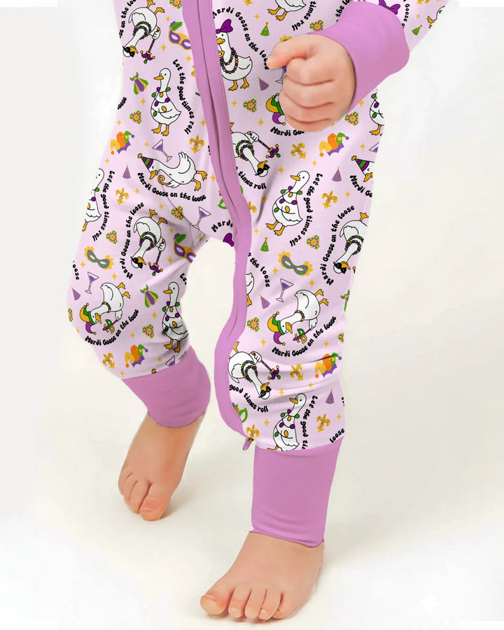Mardi Gras Silly Goose Bamboo Convertible Zippy