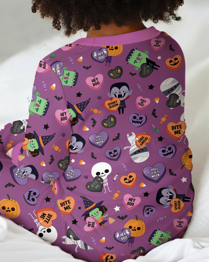 Boo Crew Monster Bamboo Two Piece Long Sleeve Pajama Set