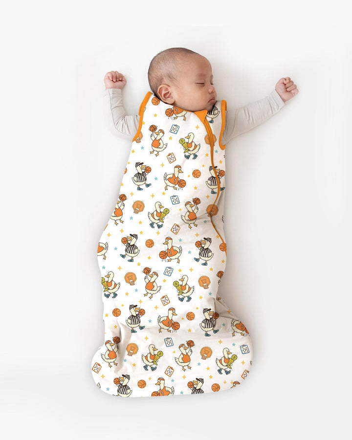 Silly Goose Playing Basketball Bamboo Sleep Bag