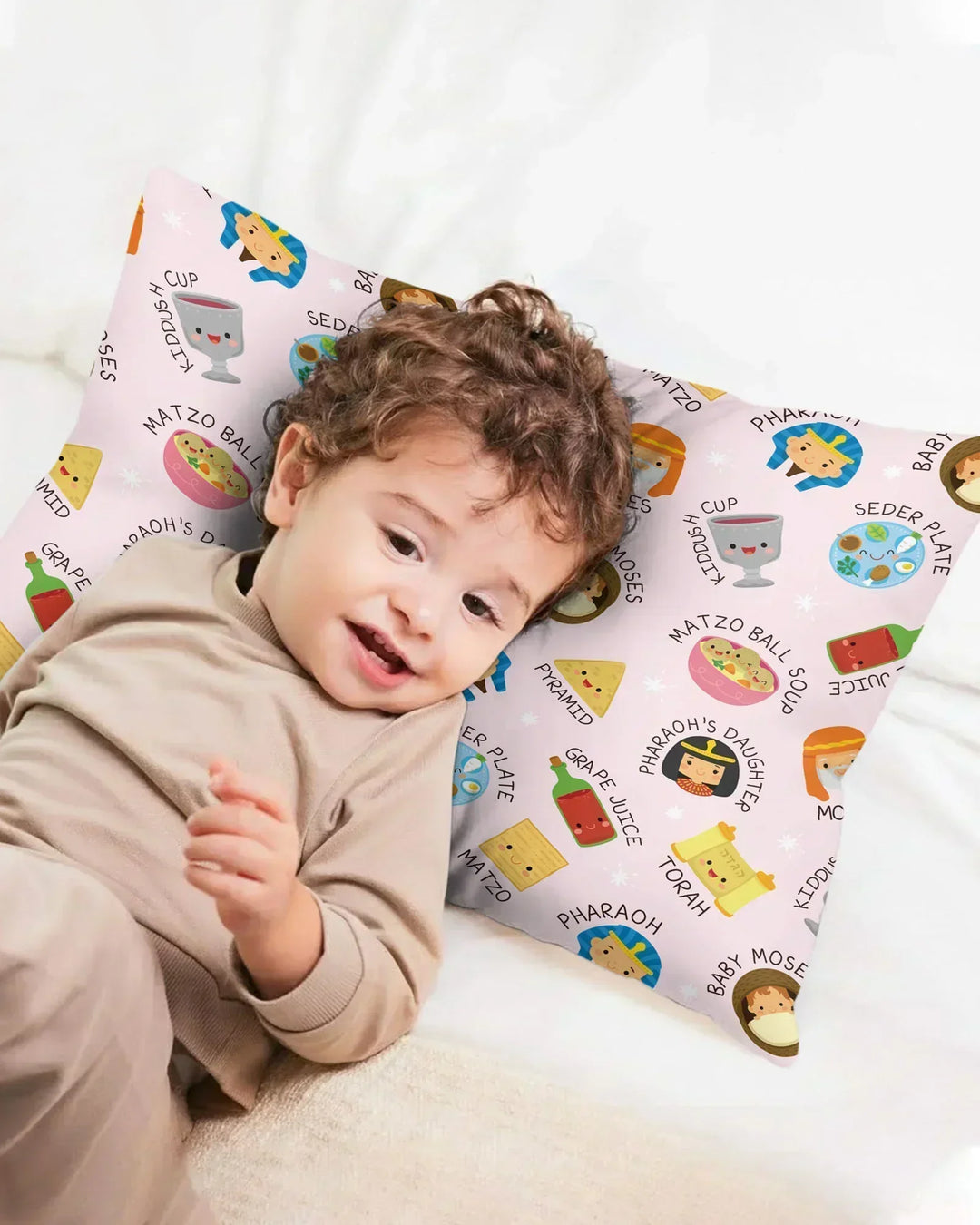 Cute Passover Characters Bamboo Pillow Case