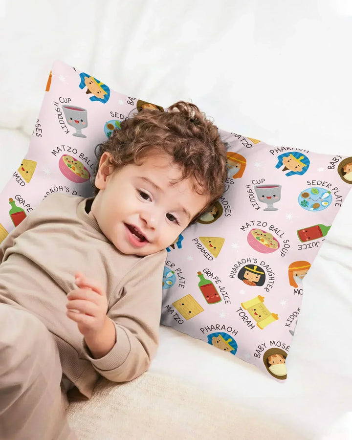 Cute Passover Characters Bamboo Pillow Case