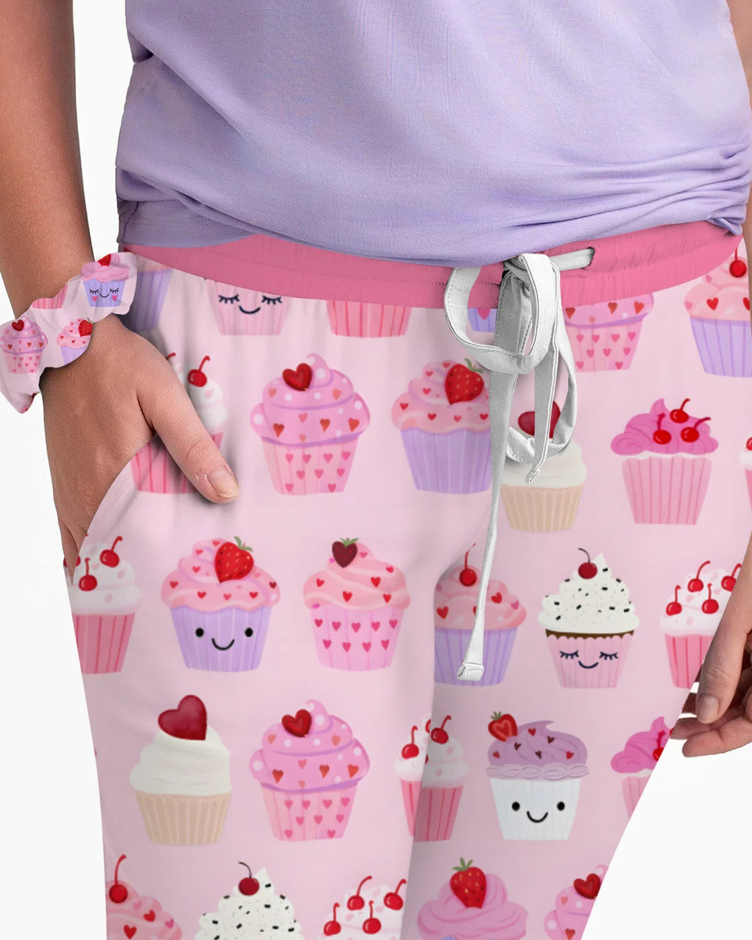 Valentine Emotional Cupcakes Bamboo Women Pajama Set