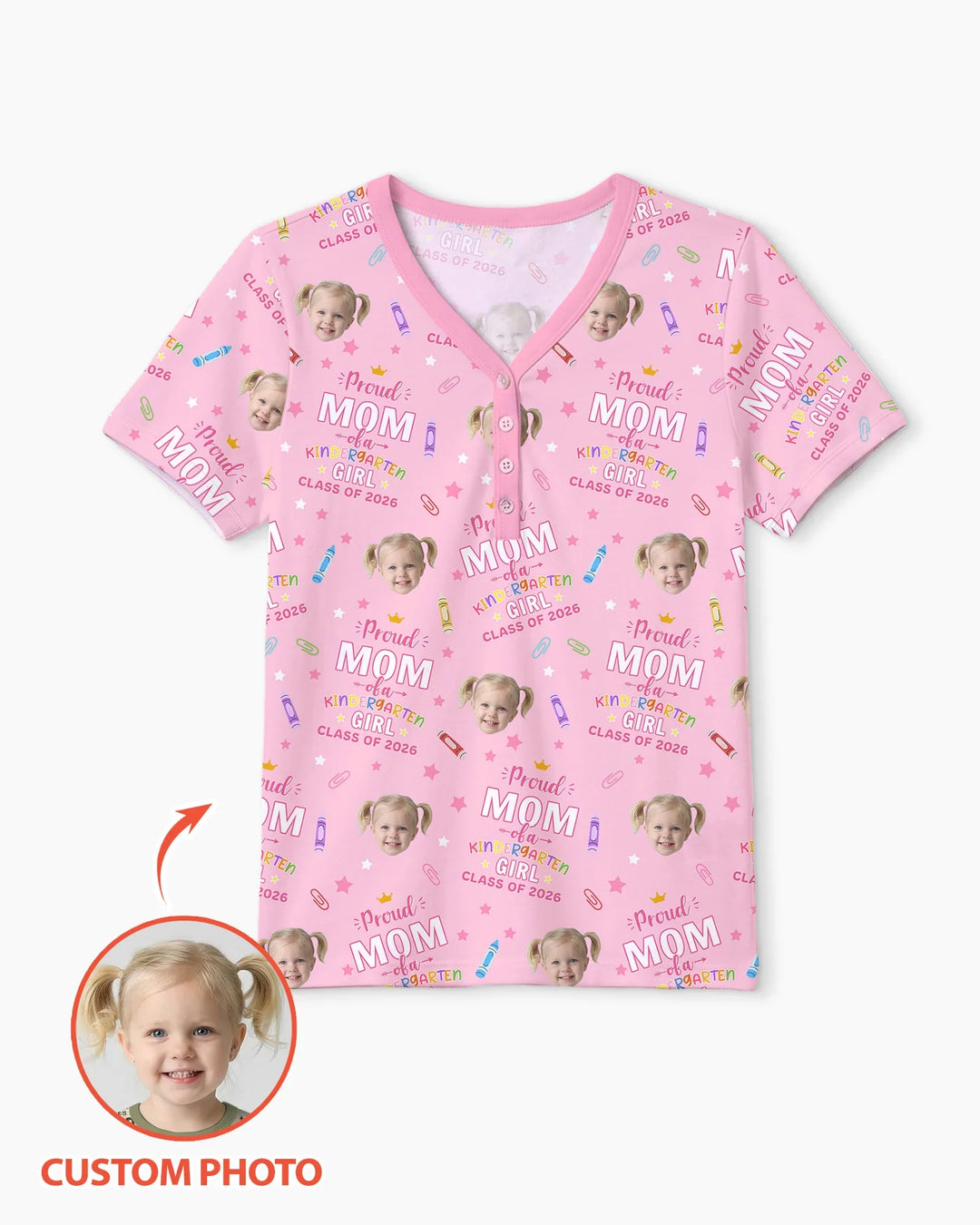 Proud Dad Mom Of Class Of 2026 Bamboo Women Short Sleeve Short Pajama Set