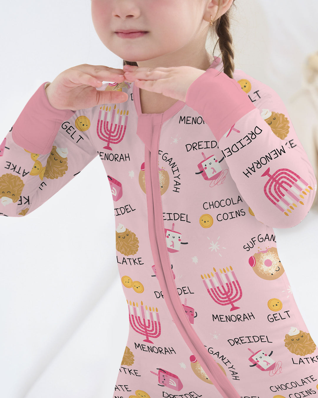 Family Hanukkah Matching Bamboo Convertible Zippy