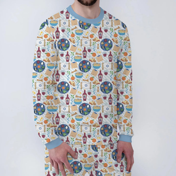Passover Meal Bamboo Men's Pajama Set