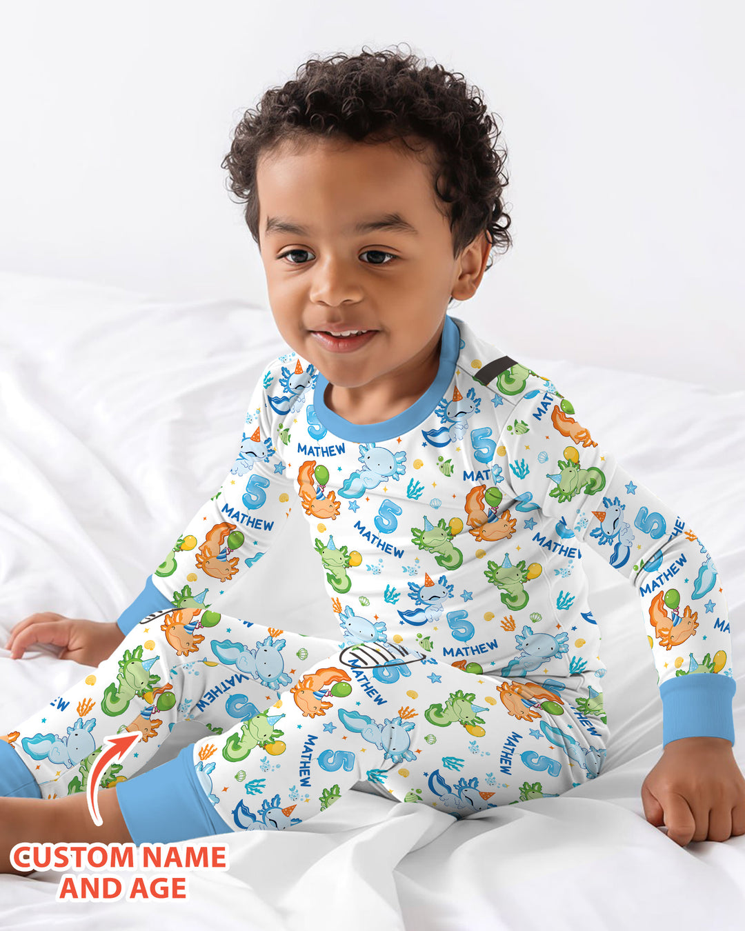 Personalized Alolt Of Fun Birthday Bamboo Two Piece Long Sleeve Pajama Set