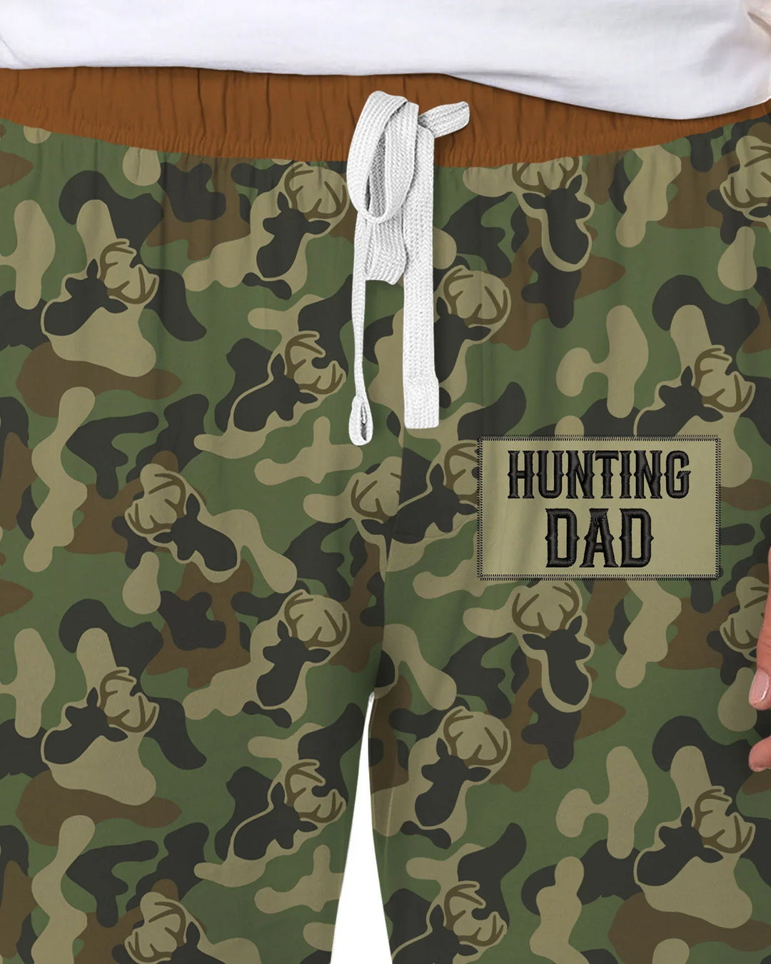 Embroidered Matching With Hunting Dad Bamboo Men's Pajama Set