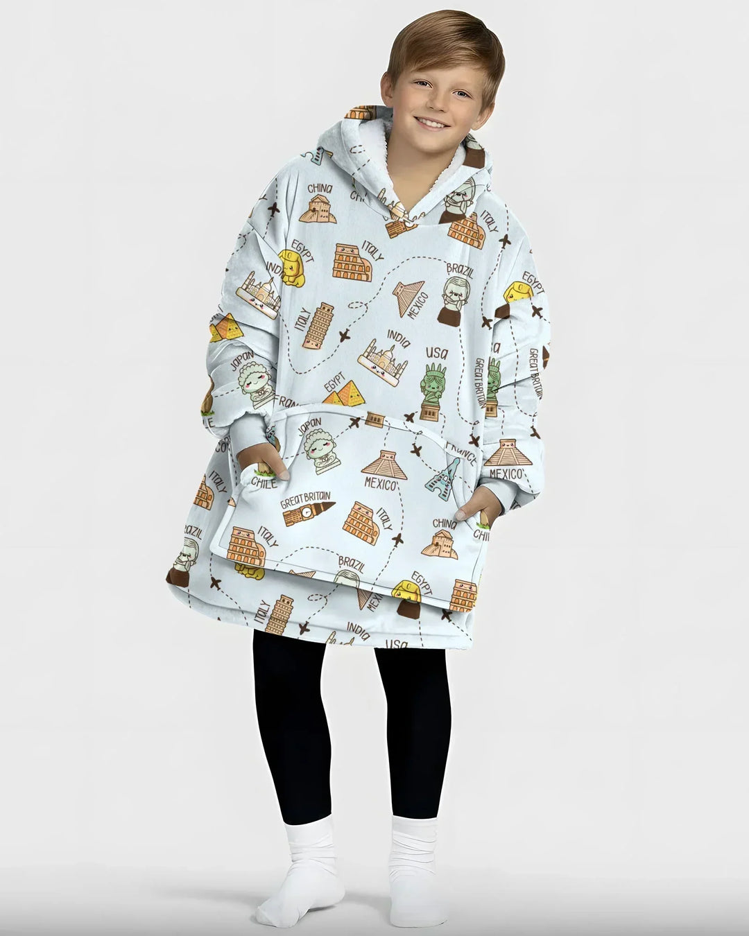 Kawaii World Tour Wearable Bamboo Blanket Hoodie