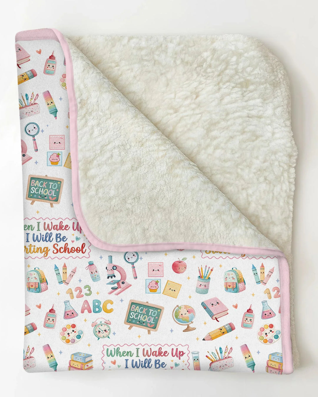 When I Wake Up I Will Be Starting School Bamboo Blanket