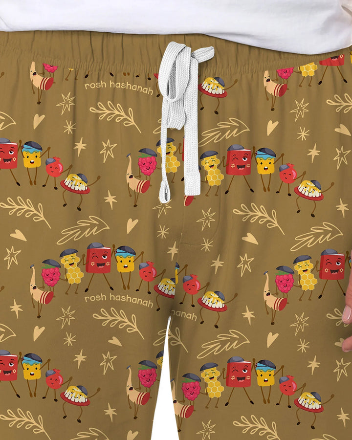 Let's Celebrate Rosh Hashanah Bamboo Men's Pajama Set