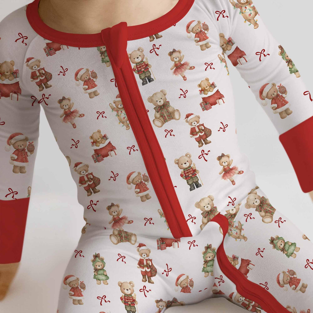Christmas Teddy Bears Bamboo Convertible Zippy