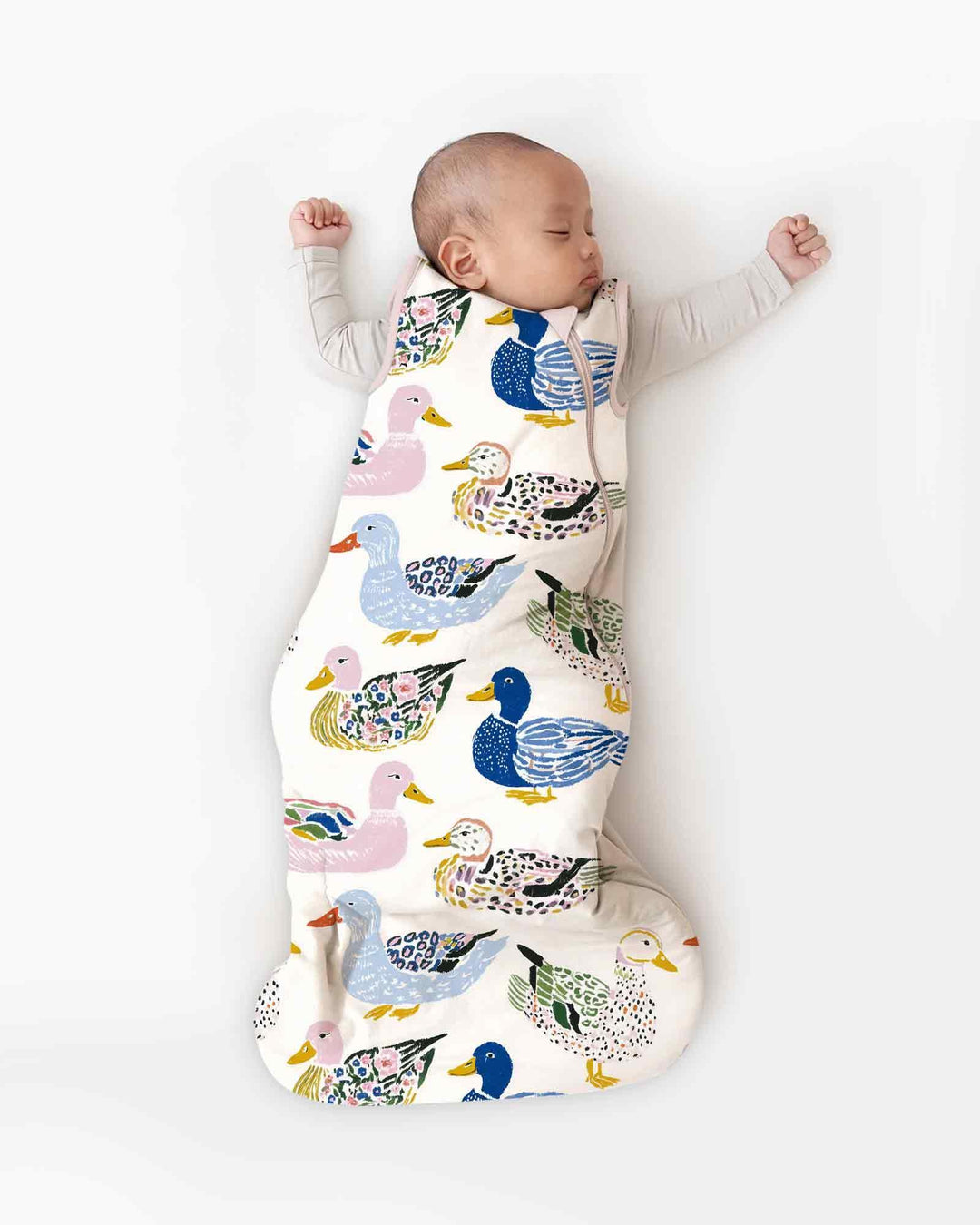 Whimsical Garden Ducks Bamboo Sleep Bag