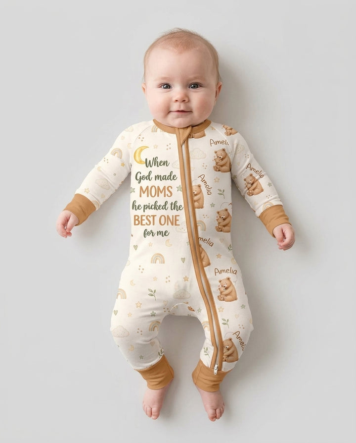 When God Made Moms Bamboo Convertible Zippy