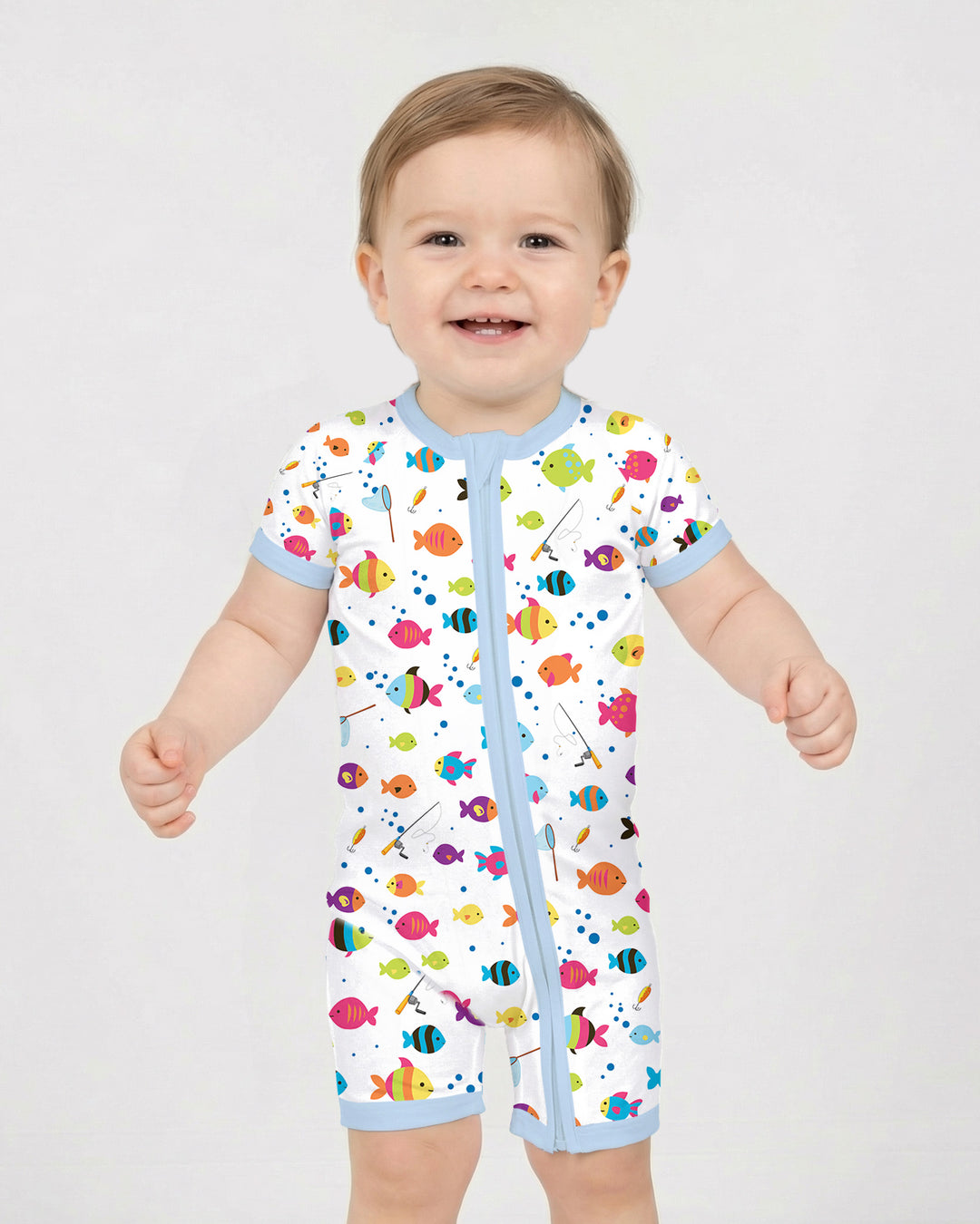 Little Fisher’s Adventure Bamboo Shorty Zippy