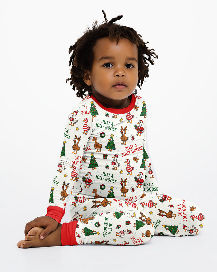 Just A Jolly Goose Bamboo Two Piece Long Sleeve Pajama Set