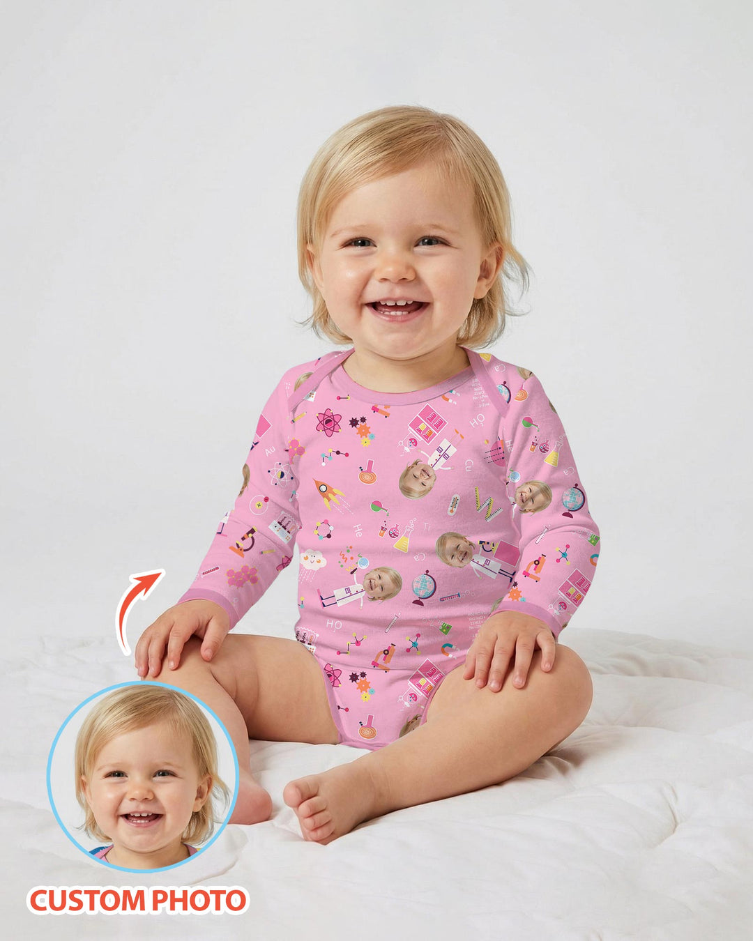 Custom Image Chemical Laboratory Bamboo Bodysuit