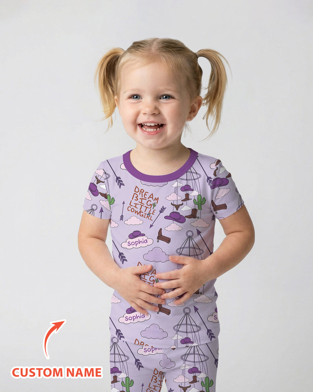 CUSTOM Template Bamboo Two Piece Short Sleeve Pyjamas Set