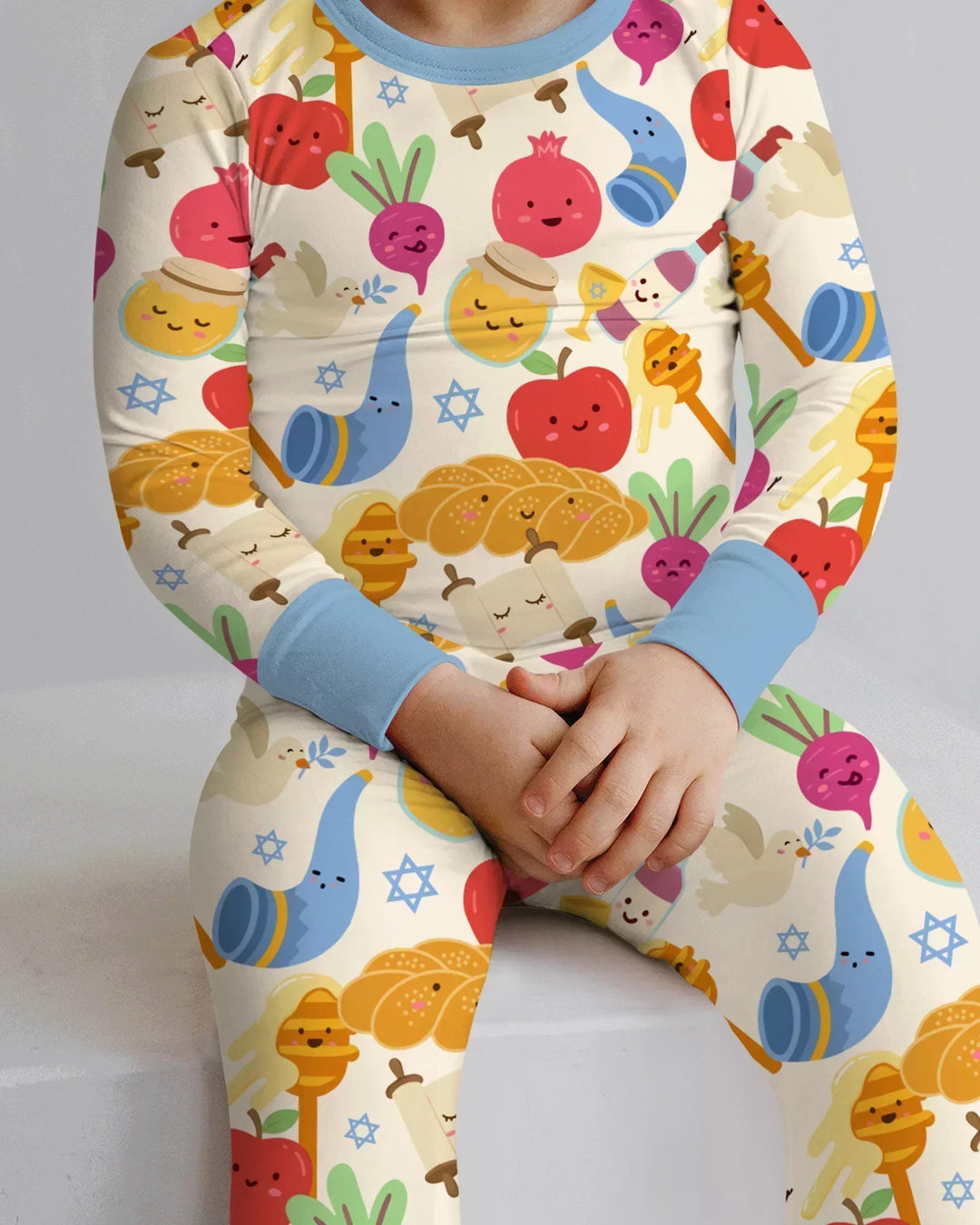 Shana Tova Rosh Hashanah Bamboo Two Piece Long Sleeve Pajama Set