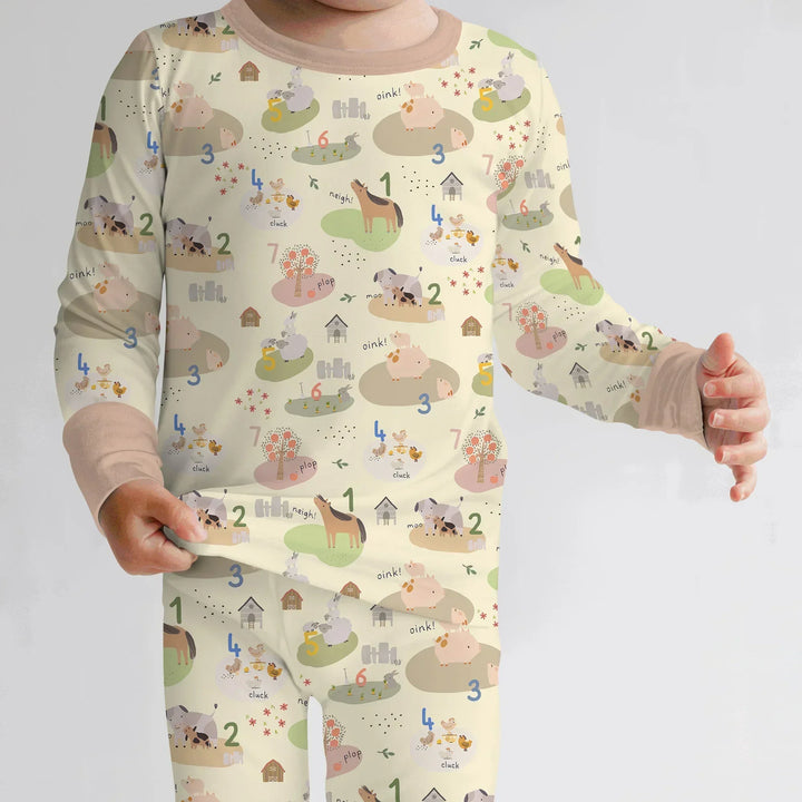 Farm Animal Counting Bamboo Convertible Zippy