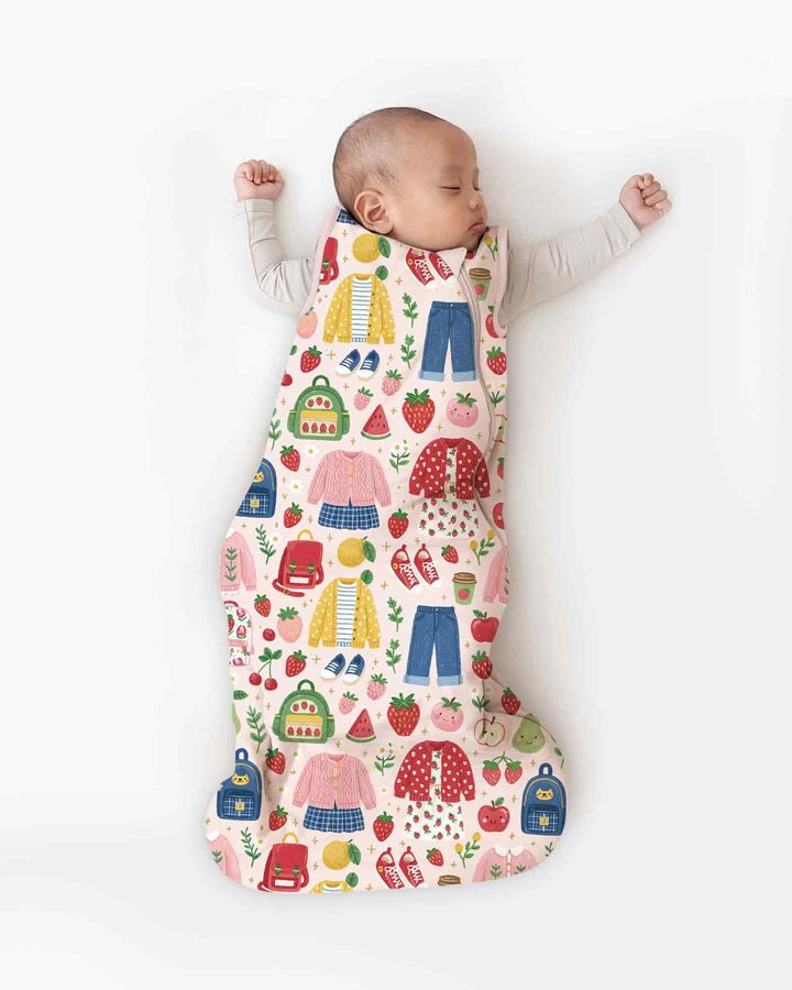 Strawberry School Style Bamboo Sleep Bag