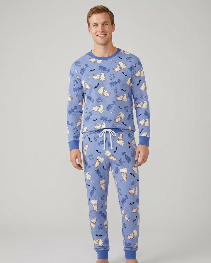 Boo-P Ghost Dog Bamboo Men's Pajama Set