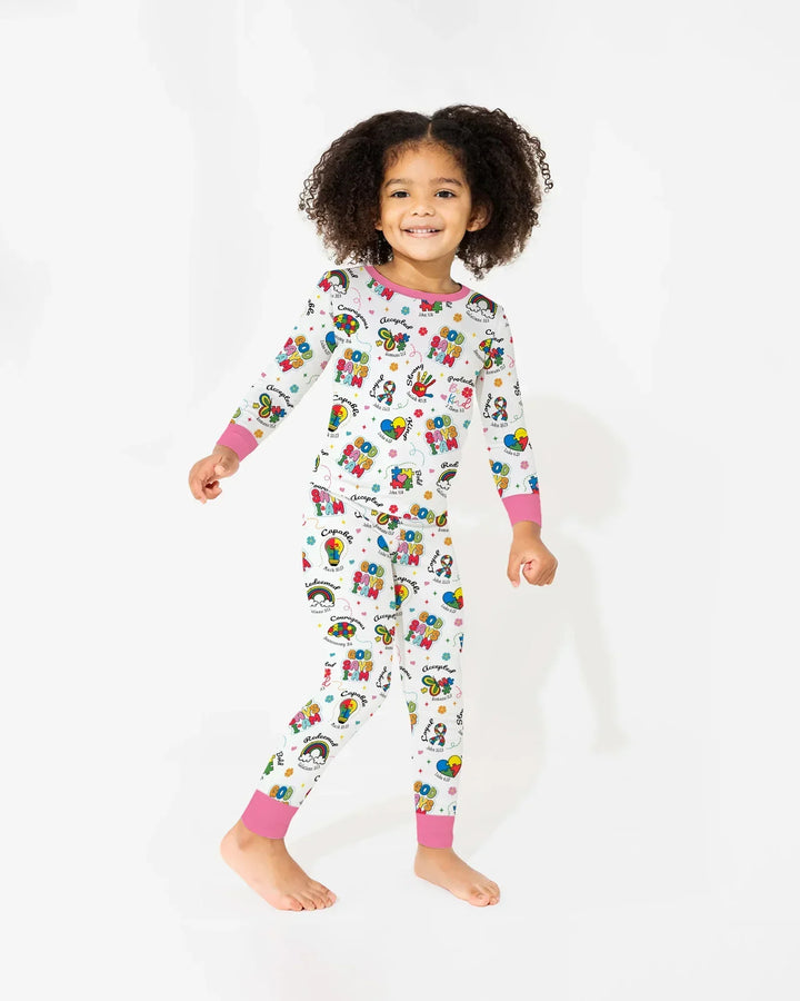 God Says I am Different Bamboo Two Piece Long Sleeve Pajama Set