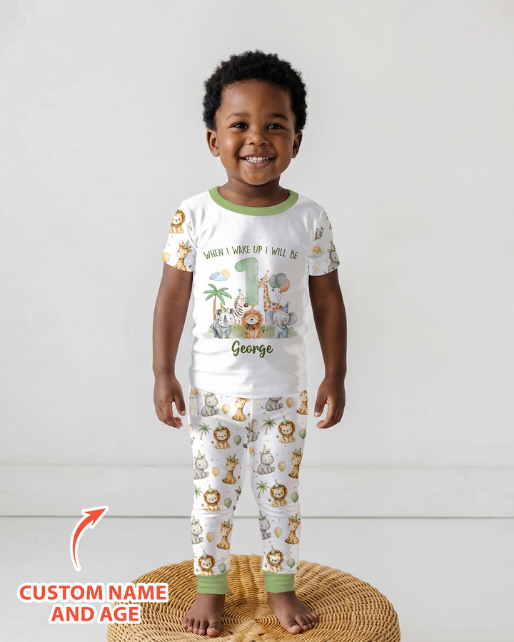 CUSTOM Template Bamboo Two Piece Short Sleeve Pyjamas Set